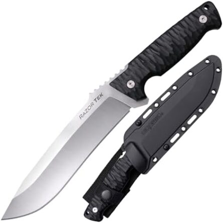 recurve fixed blade knife for camping, hunting & edc | mega blades