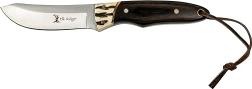 fixed blade knife stainless steel jig bone & wood handle | mega blades fixed blade knife stainless steel jig bone & wood handle | mega blades