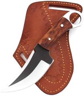 fixed blade hunting tracker knife 8" carbon steel razor edge | mega blades