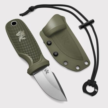 edc neck knife with sheath and fire starter necklace | mega blades