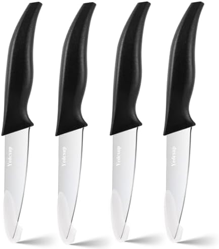 paring knives set of 4 sharp small kitchen knives | mega blades