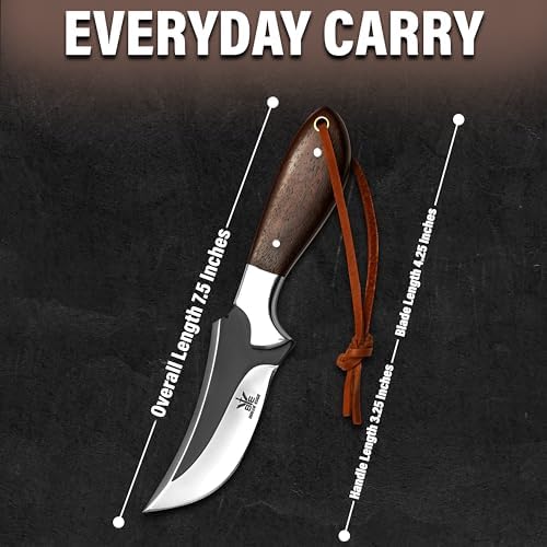 handcrafted cowboy hunting knife with leather sheath | mega blades handcrafted cowboy hunting knife with leather sheath | mega blades