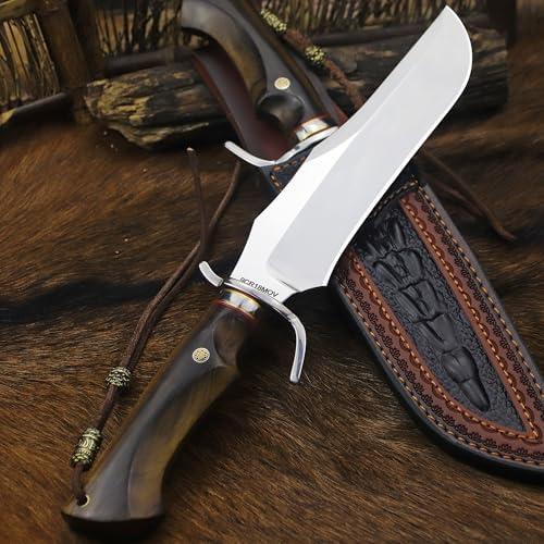 bowie knife with sheath & cerium igniter 9cr18mov | mega blades bowie knife with sheath & cerium igniter 9cr18mov | mega blades