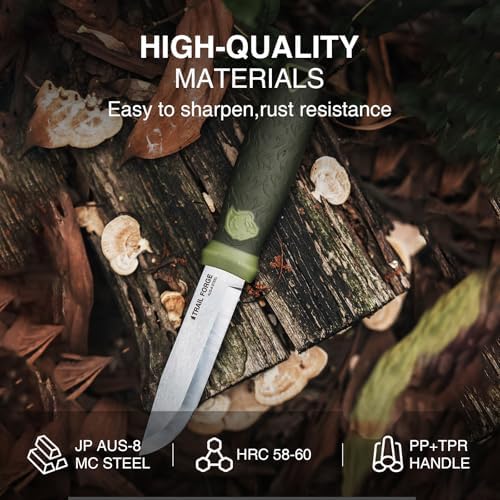 trailforge bushcraft fixed blade knife | mega blades trailforge bushcraft fixed blade knife | mega blades