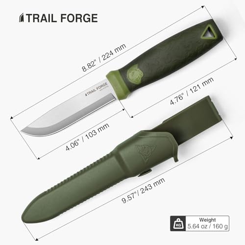 trailforge bushcraft fixed blade knife | mega blades trailforge bushcraft fixed blade knife | mega blades