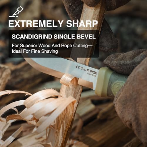 trailforge bushcraft fixed blade knife | mega blades trailforge bushcraft fixed blade knife | mega blades