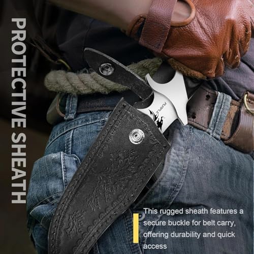 fixed blade knife with sheath 6 inch 440c steel bushcraft | mega blades fixed blade knife with sheath 6 inch 440c steel bushcraft | mega blades