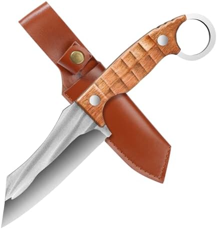 full tang camping knife with rosewood handle | mega blades