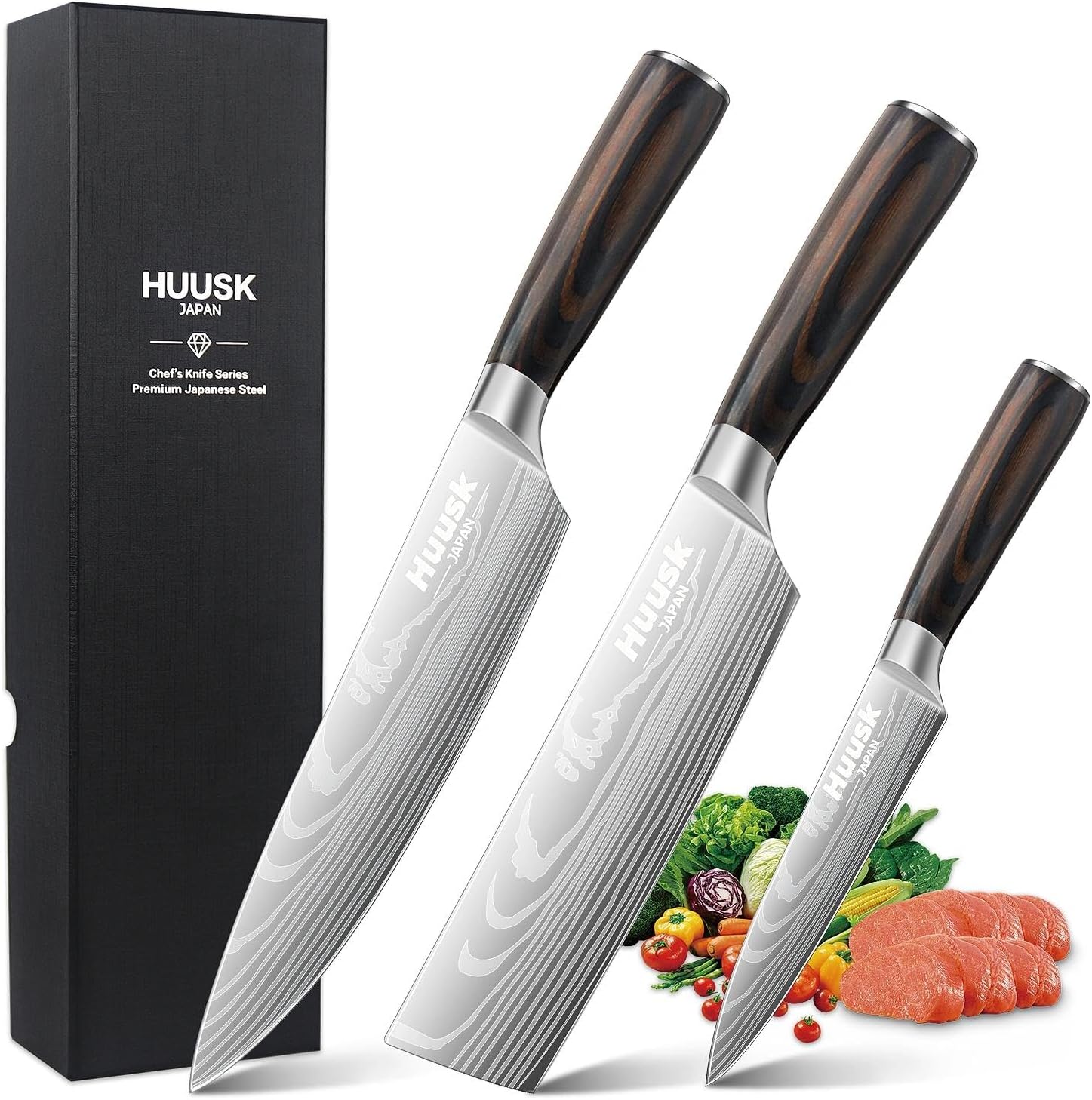 butcher knife set 3 pcs serbian cleaver viking bbq knives mega blades butcher knife set 3 pcs serbian cleaver viking bbq knives mega blades