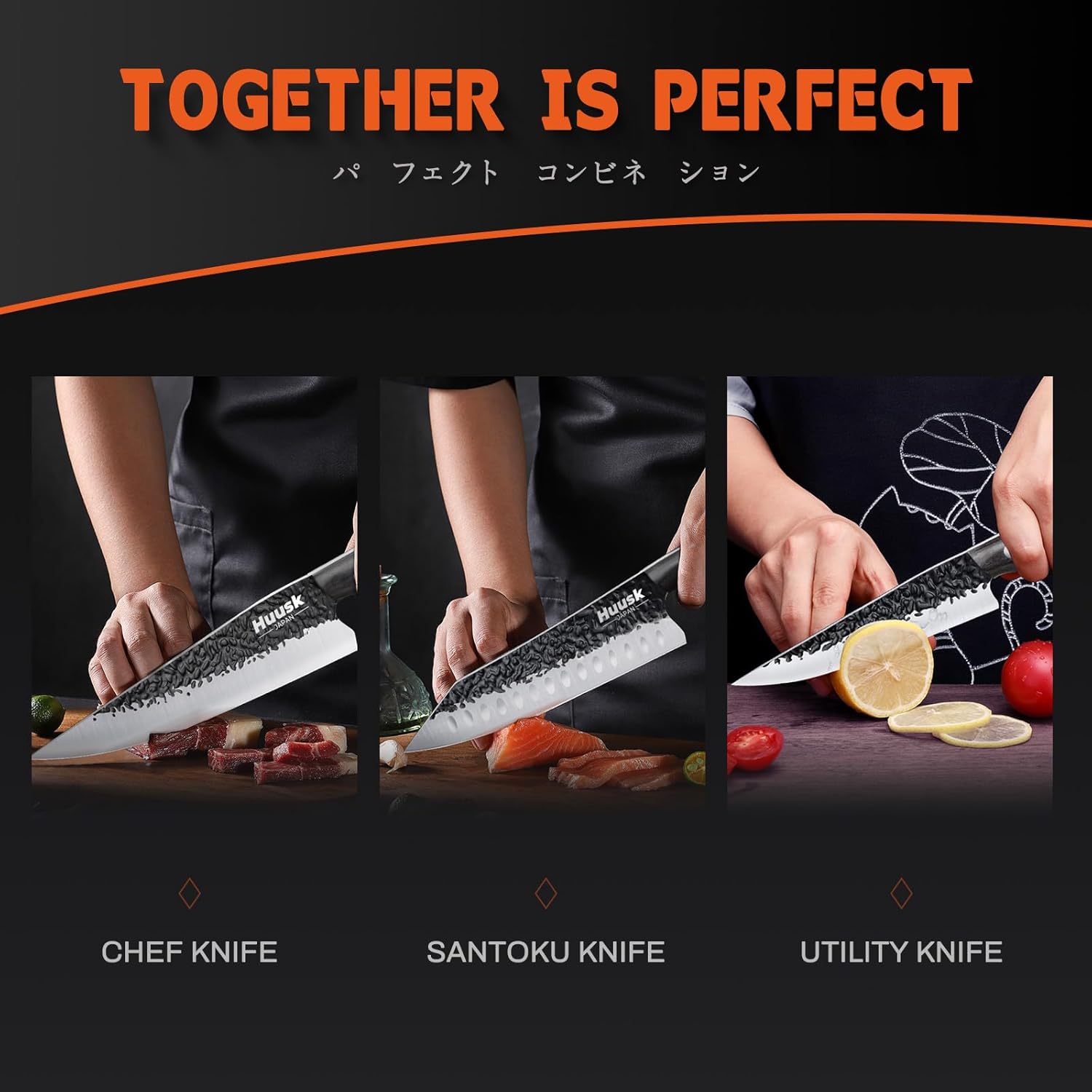 huusk japanese chef knife set hand forged carbon steel mega blades huusk japanese chef knife set hand forged carbon steel mega blades