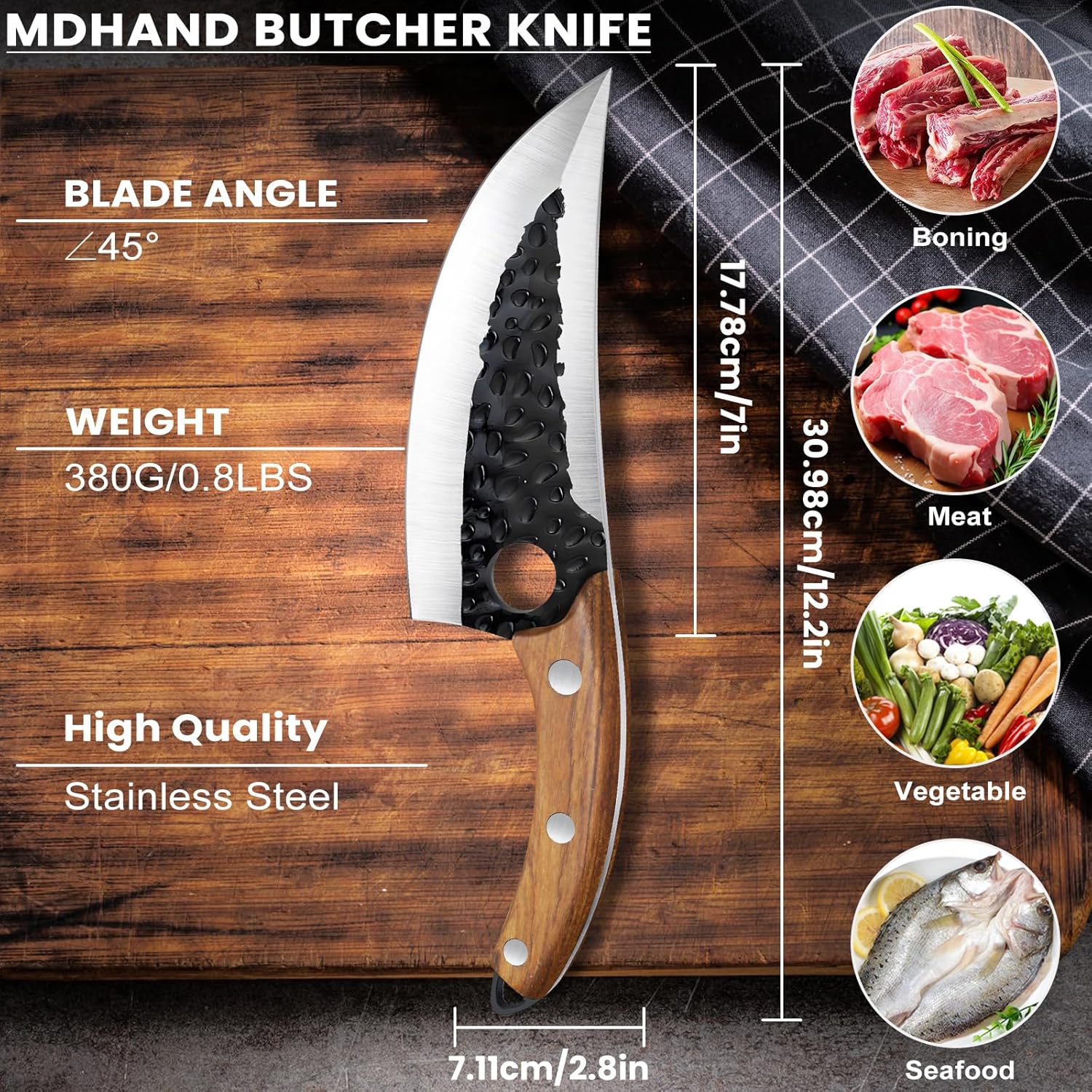butcher knife hand forged viking chef knife with leather sheath mega blades butcher knife hand forged viking chef knife with leather sheath mega blades