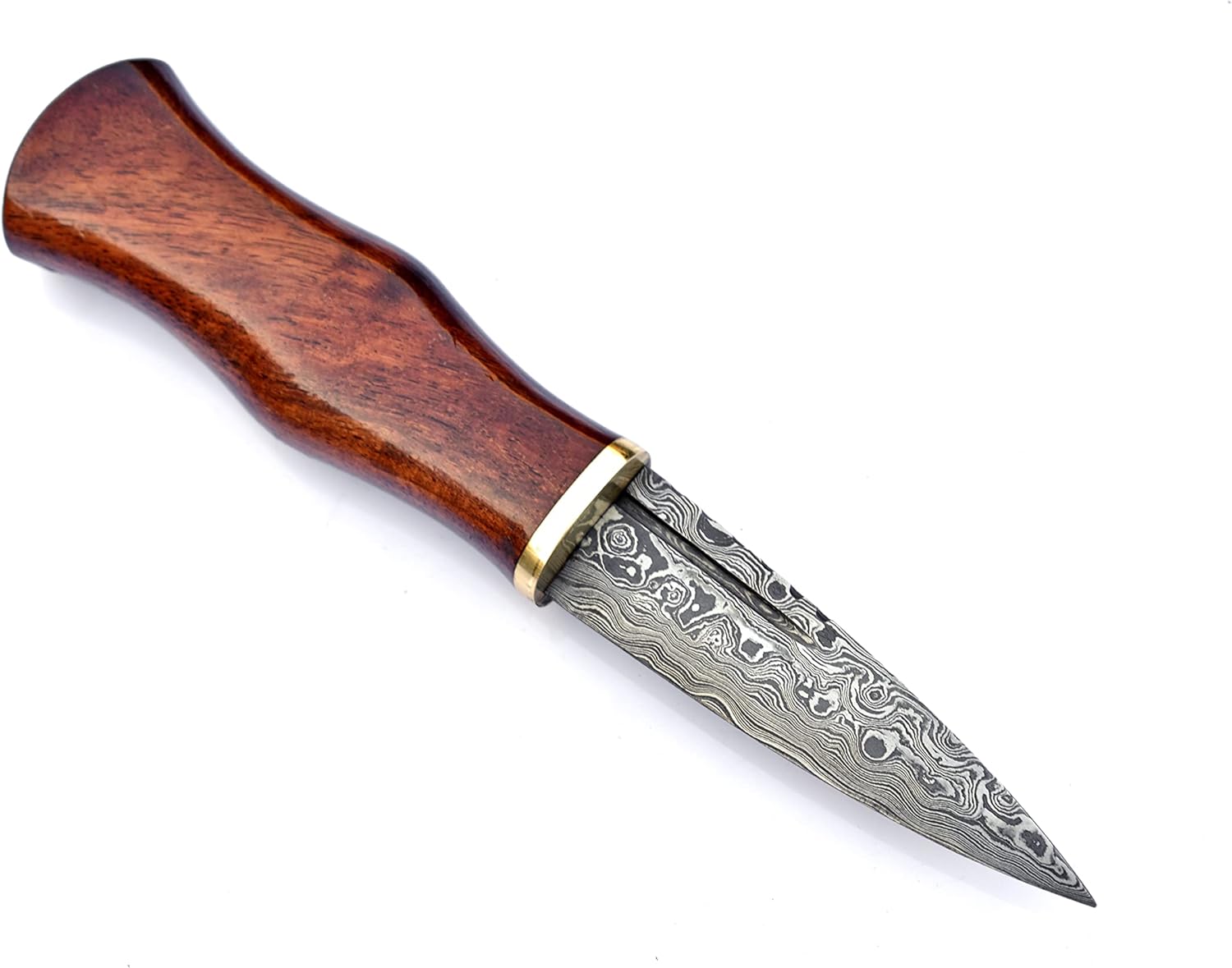 sgian dubh damascus knife scottish dirk with leather sheath mega blades sgian dubh damascus knife scottish dirk with leather sheath mega blades