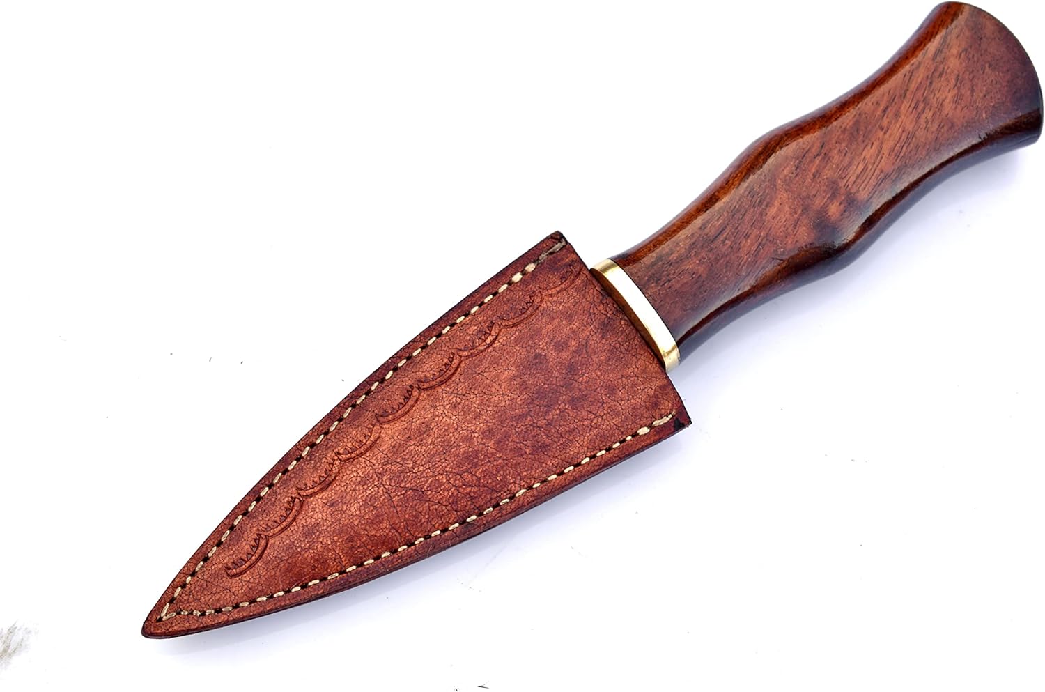 sgian dubh damascus knife scottish dirk with leather sheath mega blades sgian dubh damascus knife scottish dirk with leather sheath mega blades