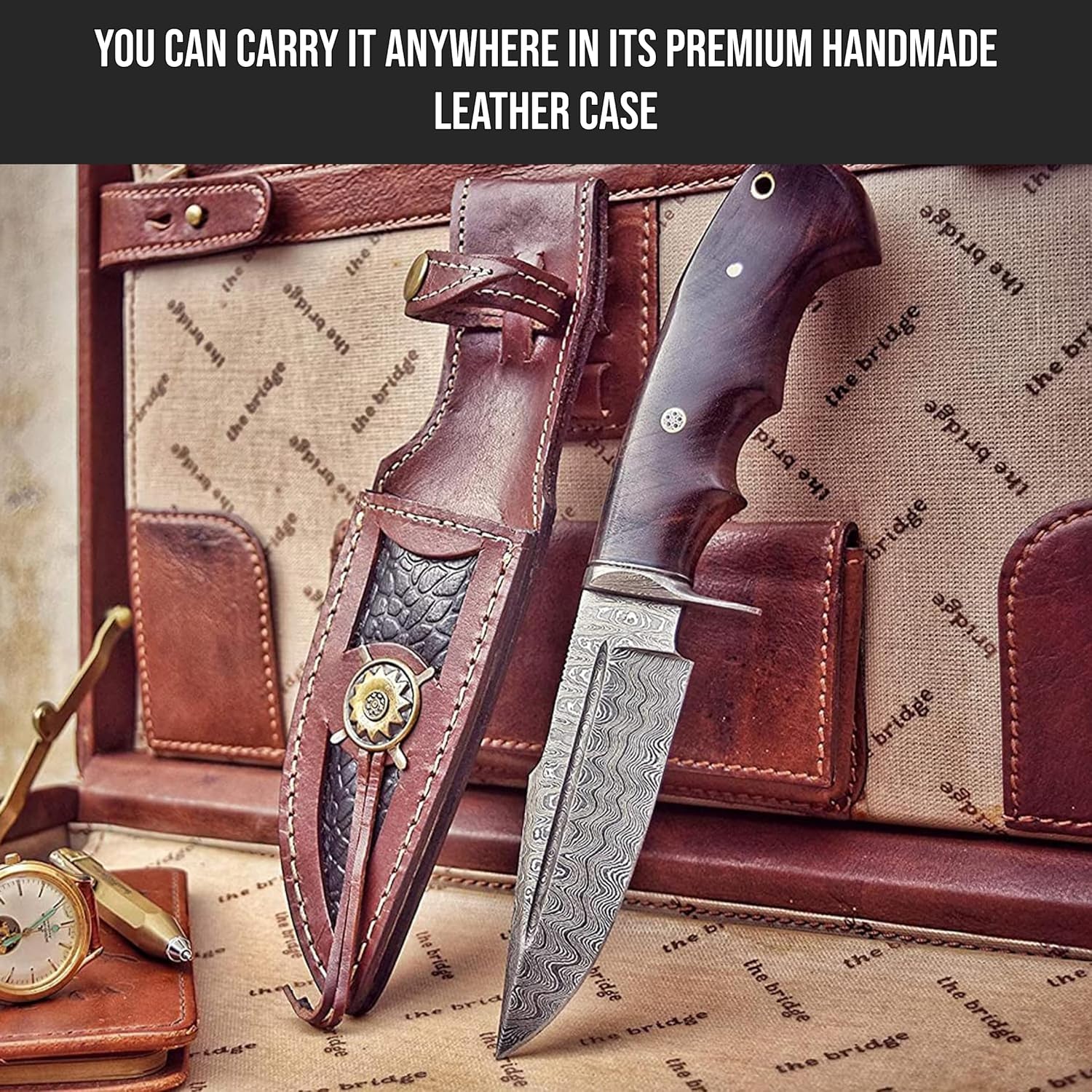 bigcat roar damascus knife 10" fixed blade for hunting & camping mega blades bigcat roar damascus knife 10" fixed blade for hunting & camping mega blades