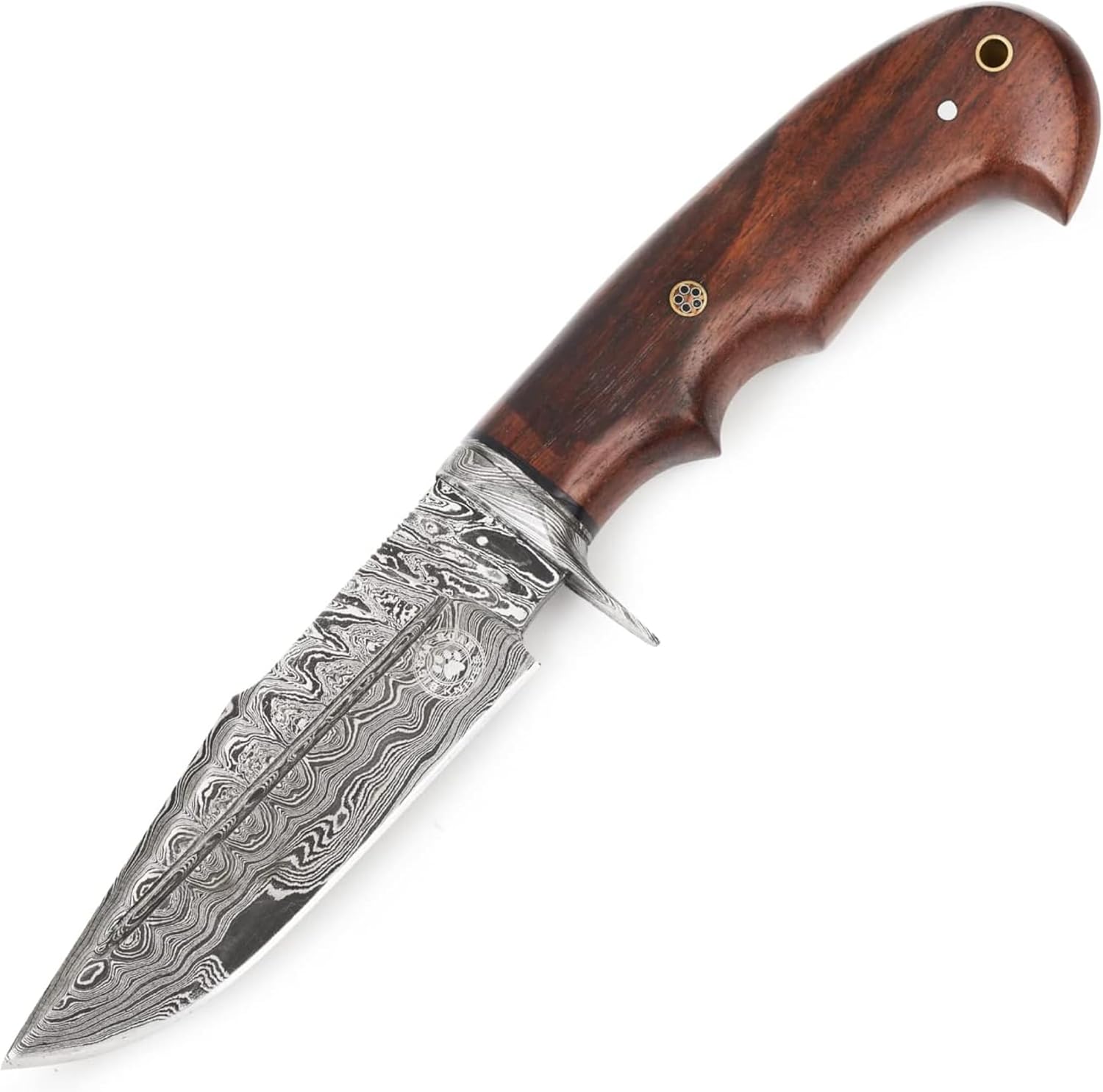 bigcat roar damascus knife 10" fixed blade for hunting & camping mega blades bigcat roar damascus knife 10" fixed blade for hunting & camping mega blades