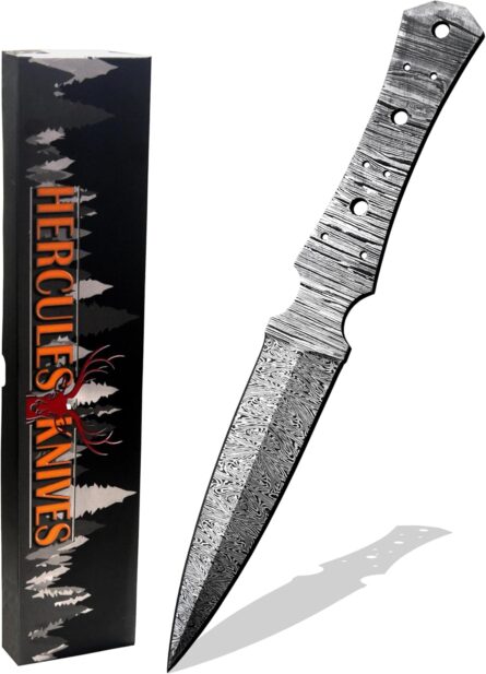 custom hand forged damascus steel knife for camping & hunting mega blades