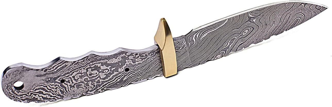 damascus hunting knife blank 9 inch full tang blade for diy mega blades damascus hunting knife blank 9 inch full tang blade for diy mega blades