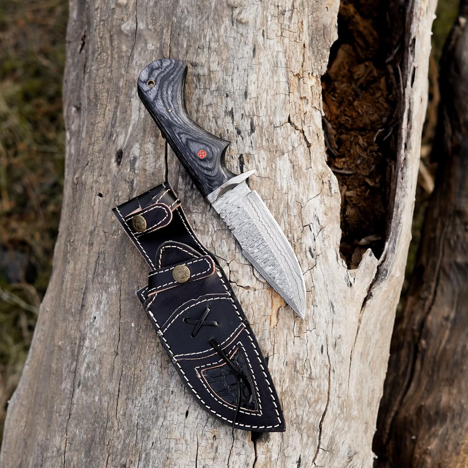 damascus hunting knife – 10" handmade fixed blade knife mega blades damascus hunting knife – 10" handmade fixed blade knife mega blades