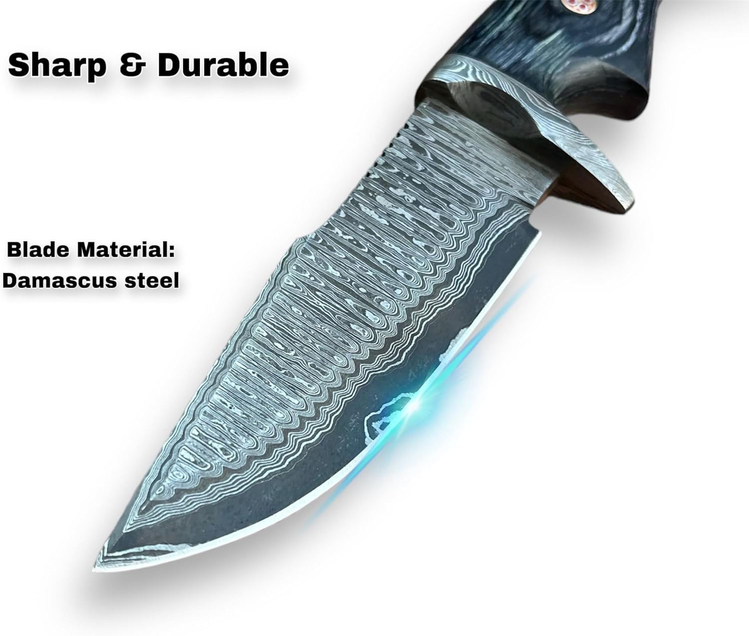 damascus hunting knife – 10" handmade fixed blade knife mega blades damascus hunting knife – 10" handmade fixed blade knife mega blades