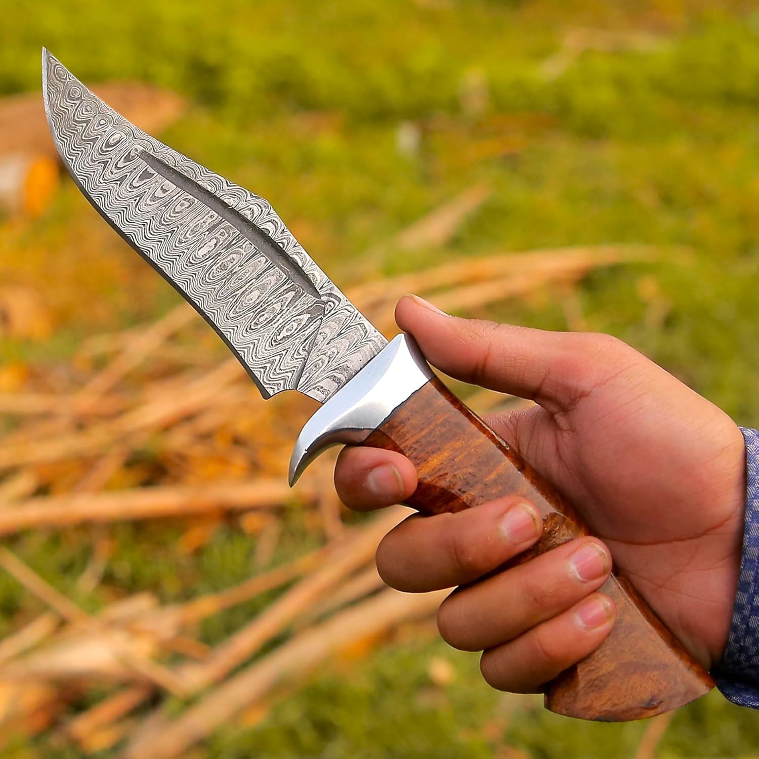 damascus hunting knife – handmade full tang outdoor knife mega blades damascus hunting knife – handmade full tang outdoor knife mega blades