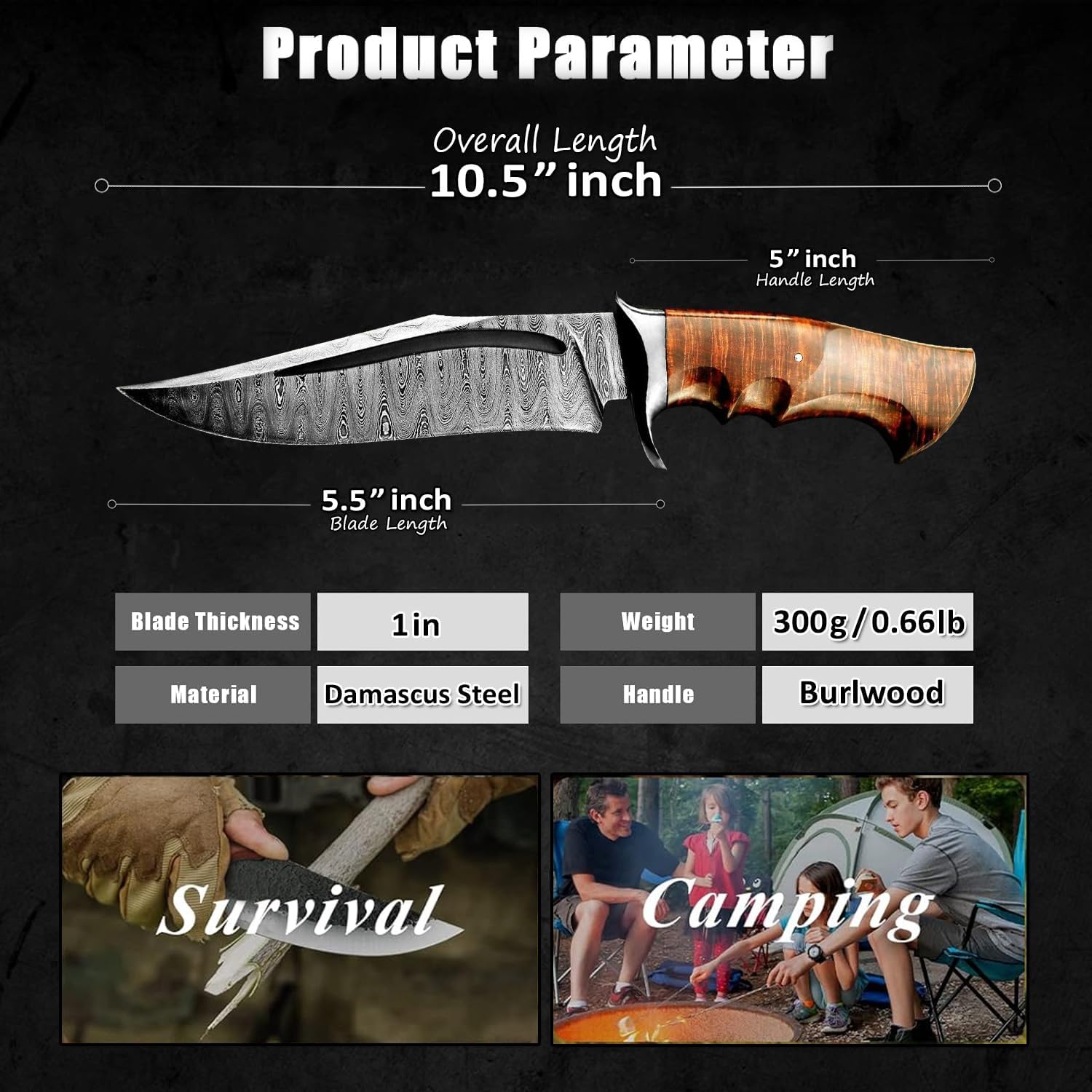 damascus hunting knife – handmade full tang outdoor knife mega blades damascus hunting knife – handmade full tang outdoor knife mega blades