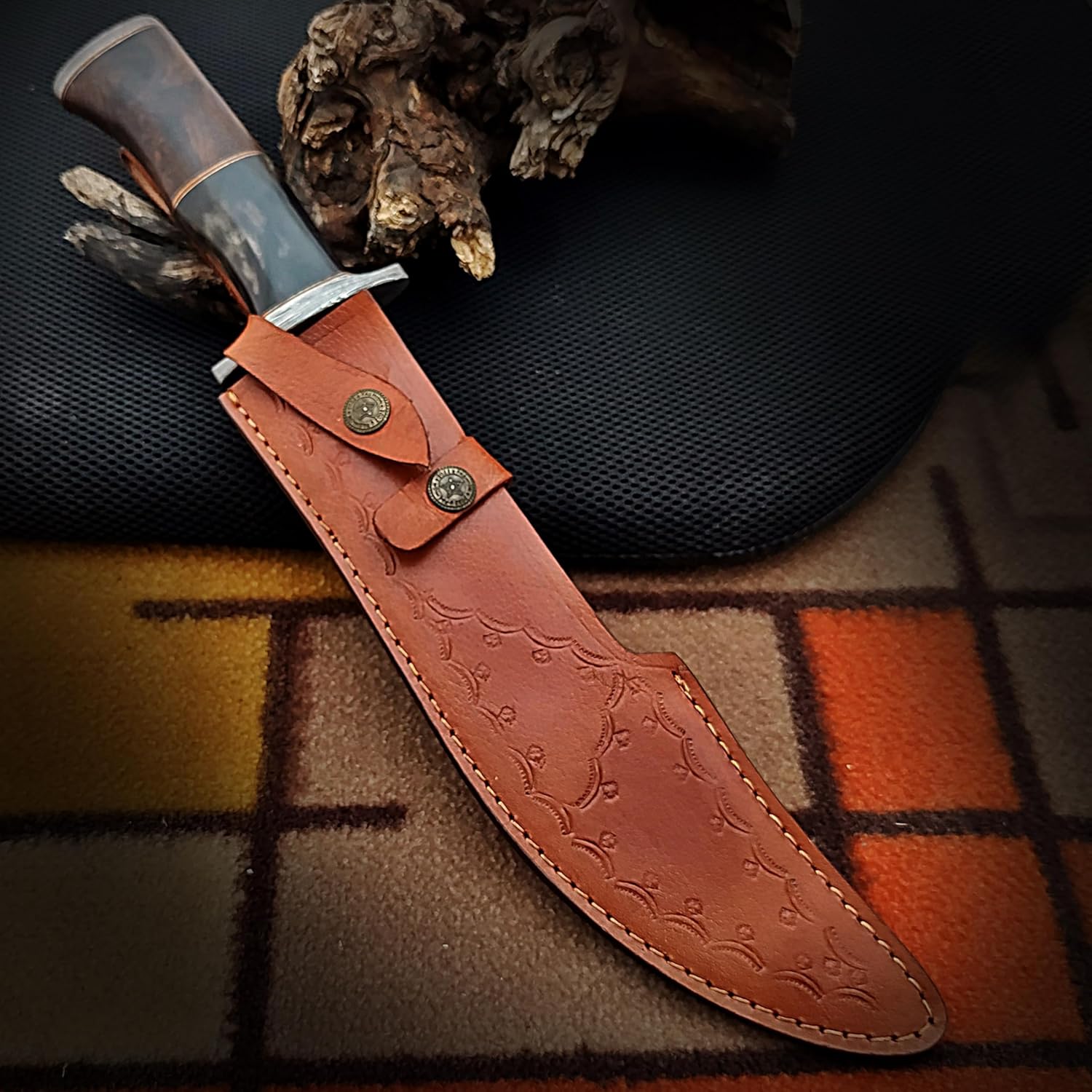 damascus bowie knife 15 inch full tang hunting camping knife mega blades damascus bowie knife 15 inch full tang hunting camping knife mega blades