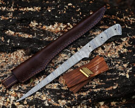 damascus steel boning knife handmade 14 inch blank kit mega blades