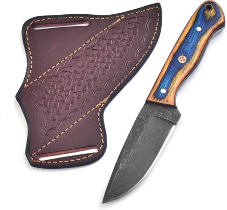 full tang hunting knife 1095 steel bushcraft survival mega blades