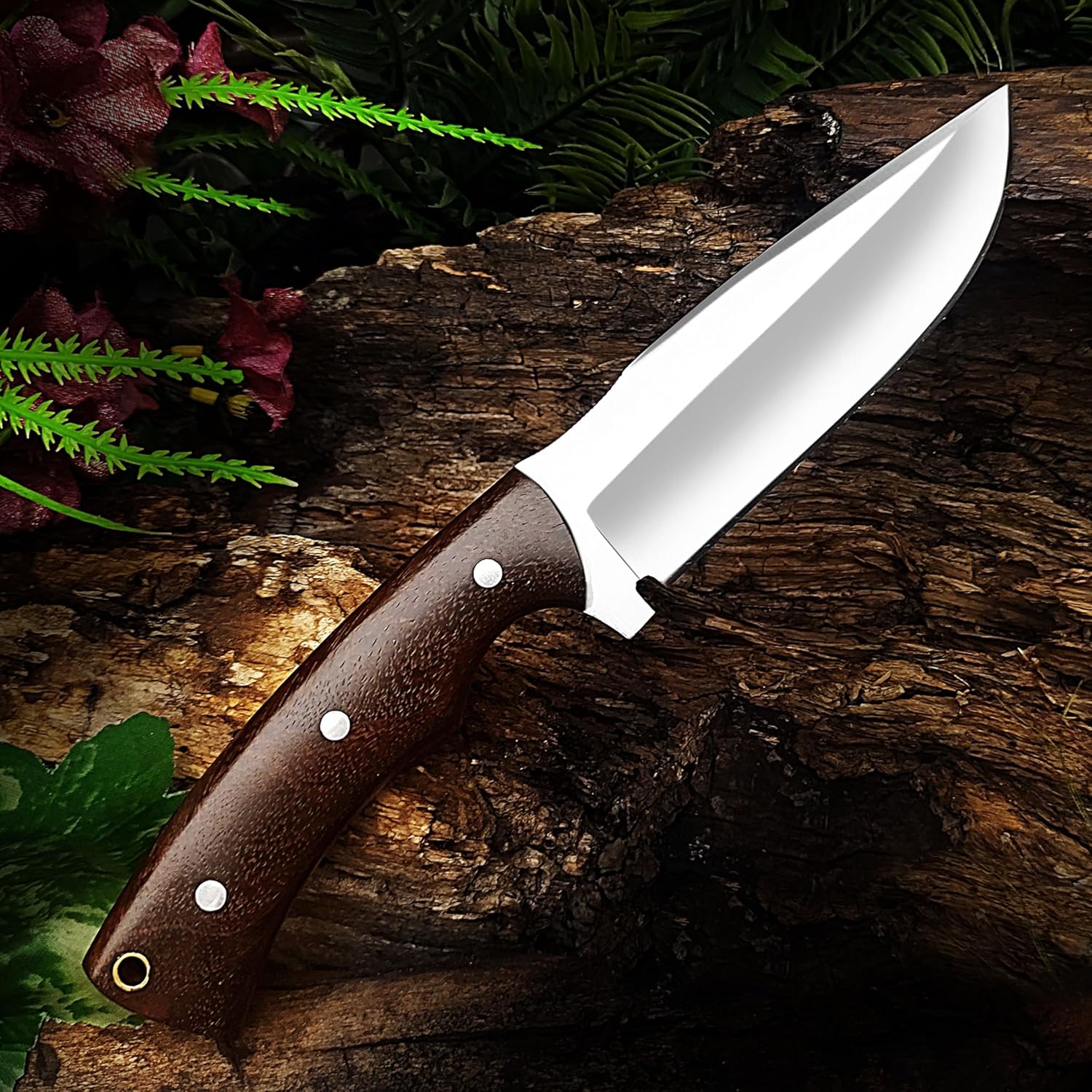 d2 steel hunting knife fixed blade with leather sheath mega blades d2 steel hunting knife fixed blade with leather sheath mega blades