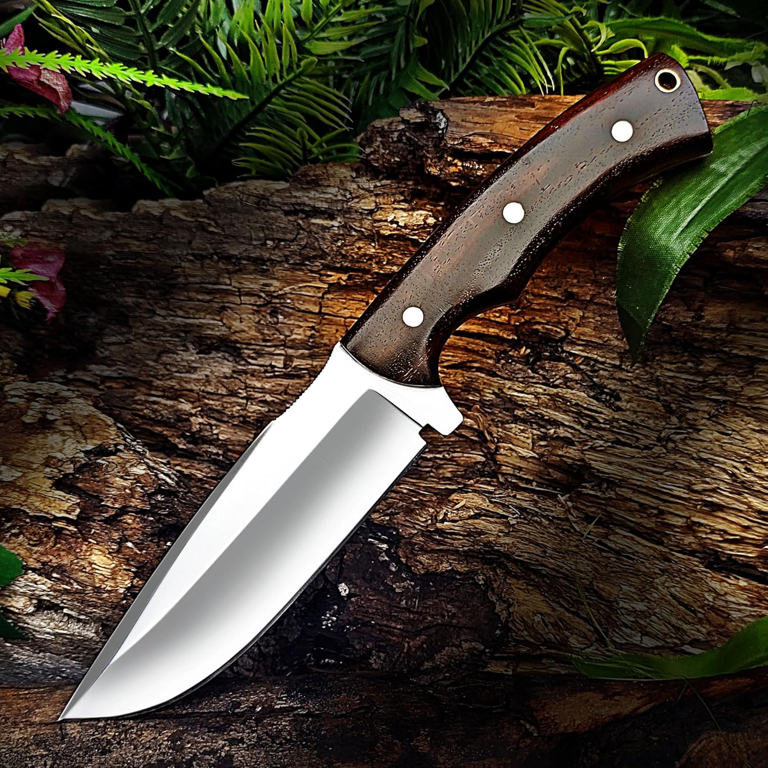 d2 steel hunting knife fixed blade with leather sheath mega blades d2 steel hunting knife fixed blade with leather sheath mega blades