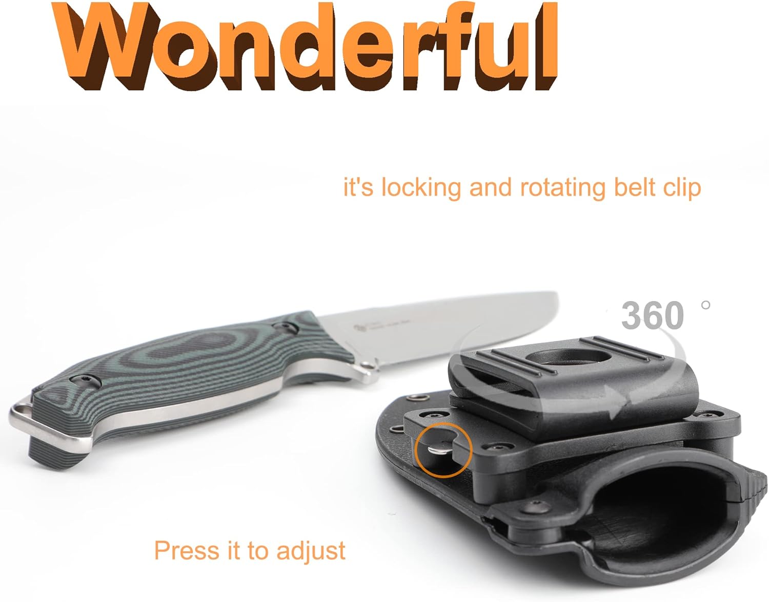 camping fixed blade knife with 360° sheath & g10 handle mega blades camping fixed blade knife with 360° sheath & g10 handle mega blades