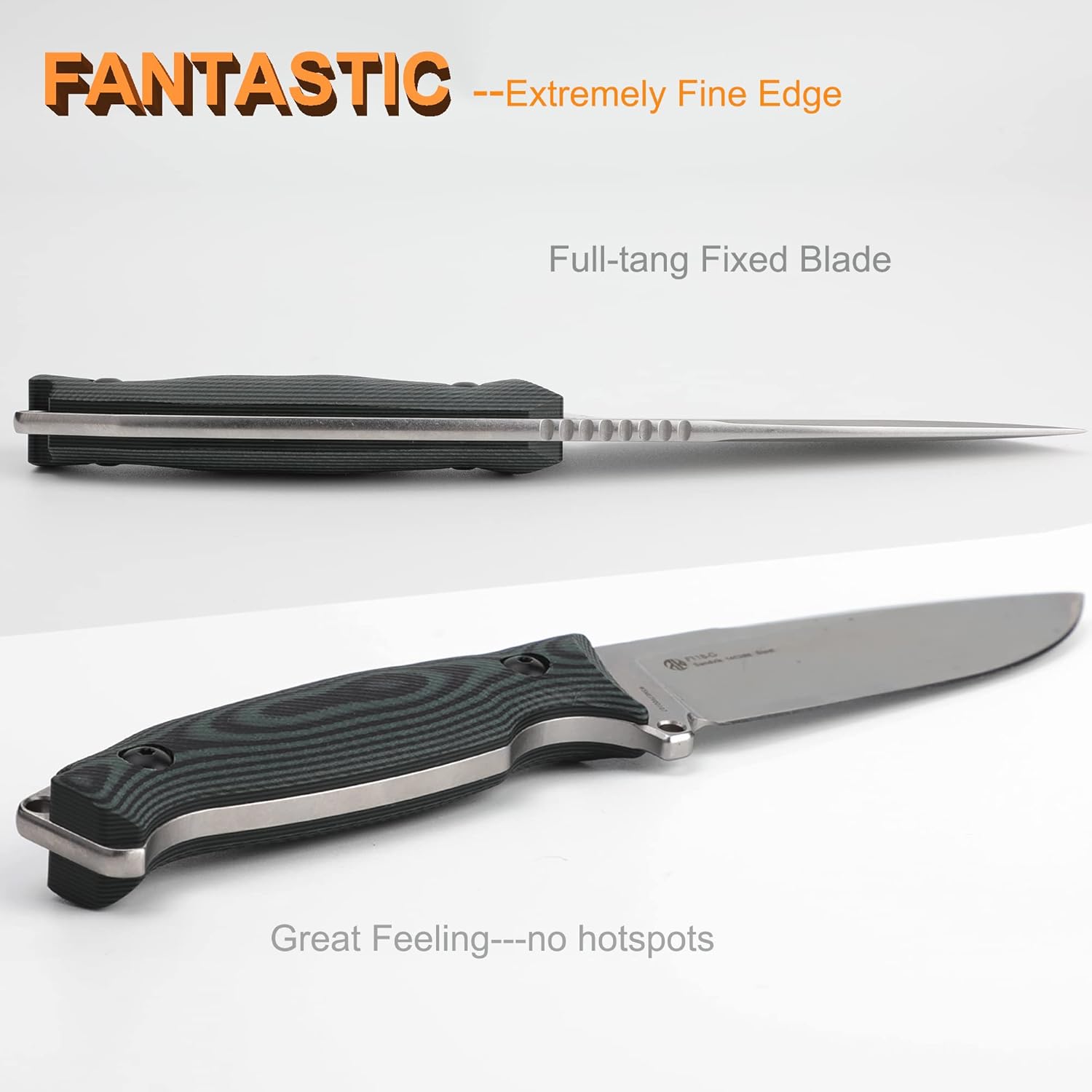 camping fixed blade knife with 360° sheath & g10 handle mega blades camping fixed blade knife with 360° sheath & g10 handle mega blades