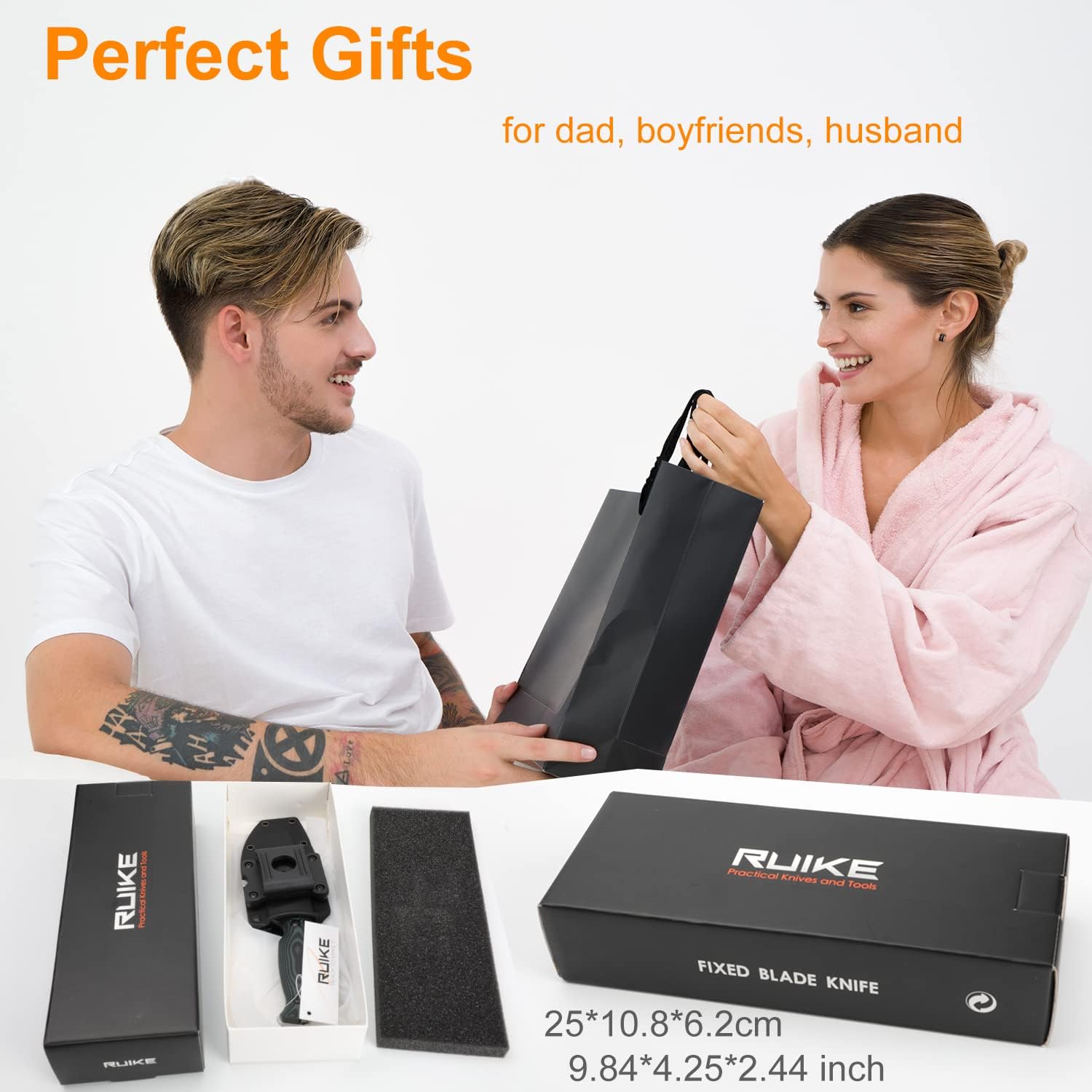 camping fixed blade knife with 360° sheath & g10 handle mega blades camping fixed blade knife with 360° sheath & g10 handle mega blades