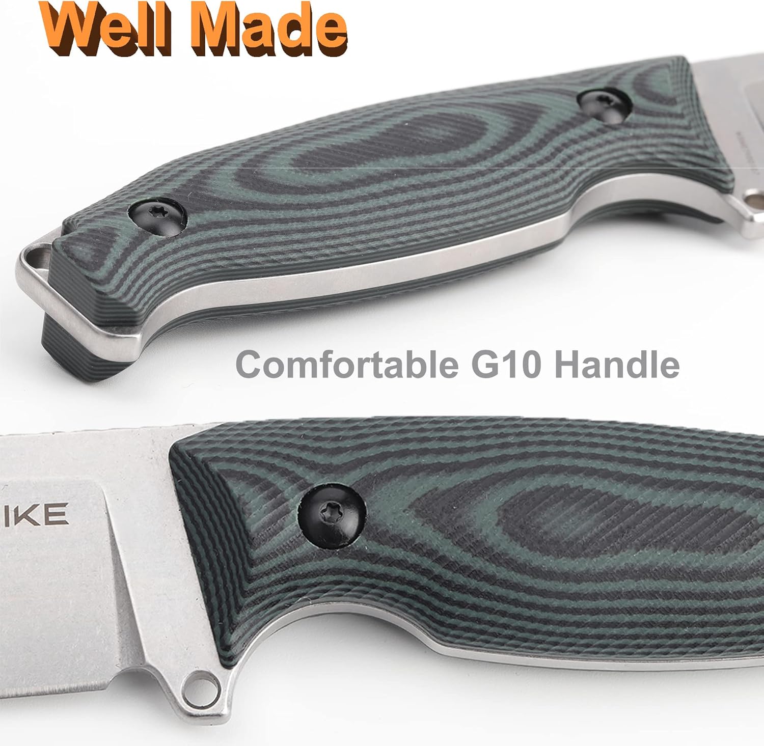 camping fixed blade knife with 360° sheath & g10 handle mega blades camping fixed blade knife with 360° sheath & g10 handle mega blades