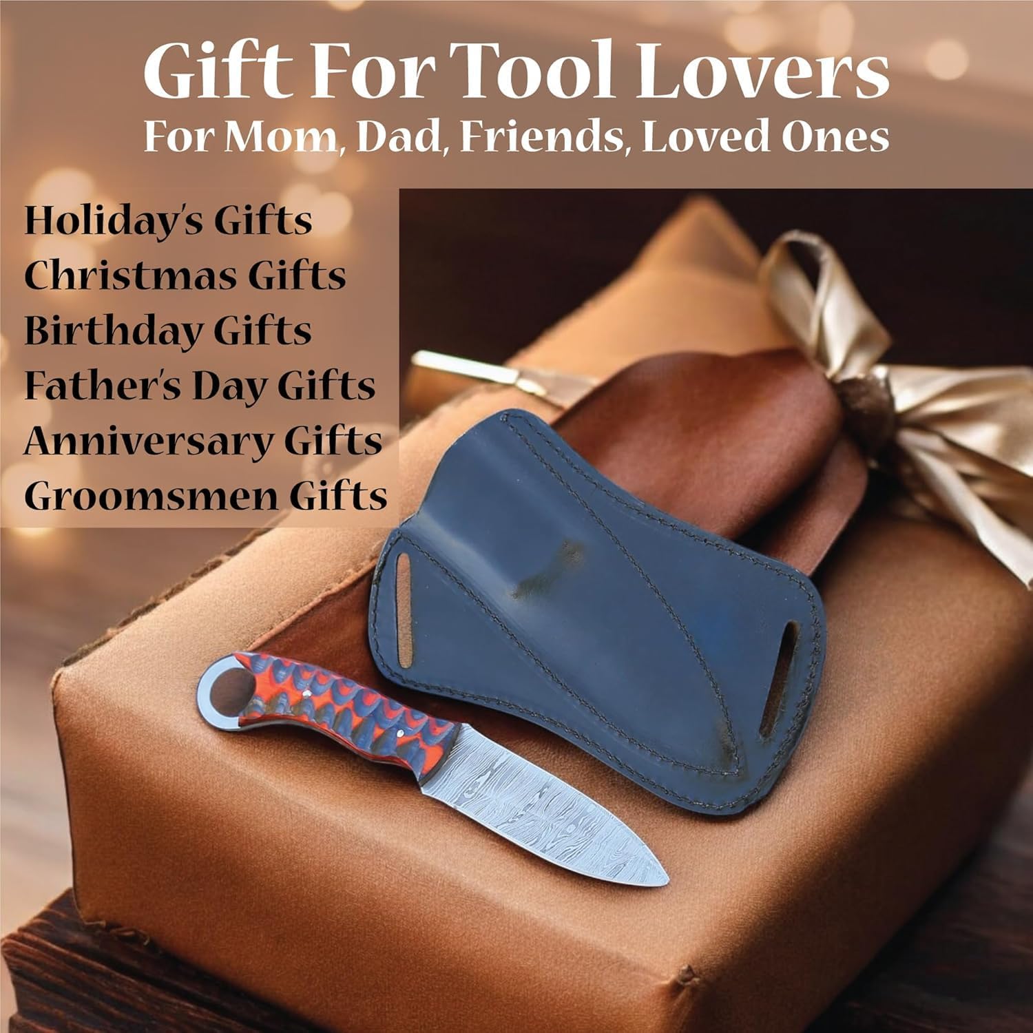 damascus hunting knife – full tang tracker knife with sheath mega blades damascus hunting knife – full tang tracker knife with sheath mega blades