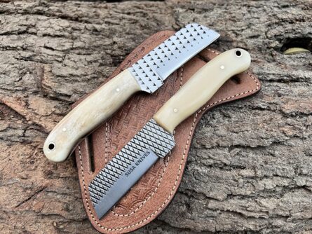 hoof rasp knife – handmade 7’’ bull cutter cowboy knife mega blades