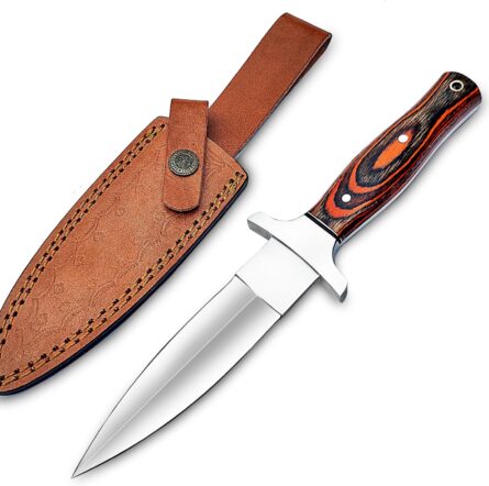 handmade d2 steel dagger knife – full tang hunting blade mega blades