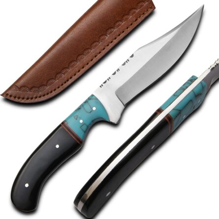 skinning knife for hunting – 9" handmade fixed blade knife mega blades