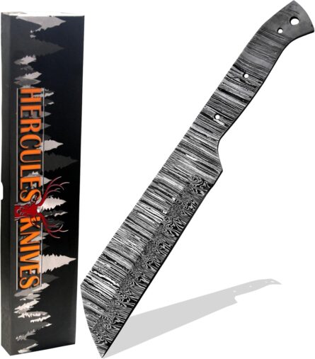 damascus knife – hand forged cleaver blade hunting knife mega blades