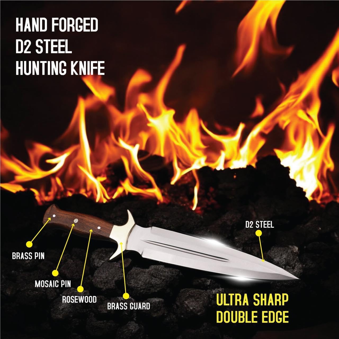 d2 steel knife – handmade 15” full tang dagger for hunting mega blades d2 steel knife – handmade 15” full tang dagger for hunting mega blades