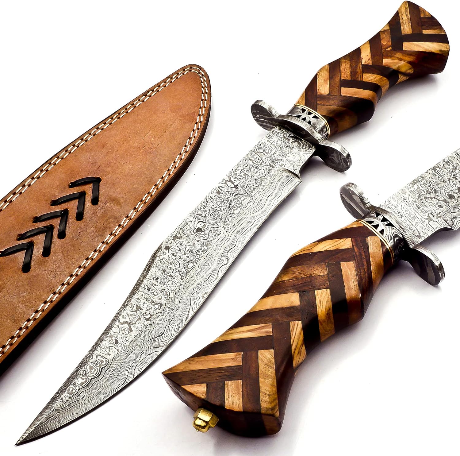 damascus hunting knife bk328 – handmade 15” outdoor bowie mega blades damascus hunting knife bk328 – handmade 15” outdoor bowie mega blades