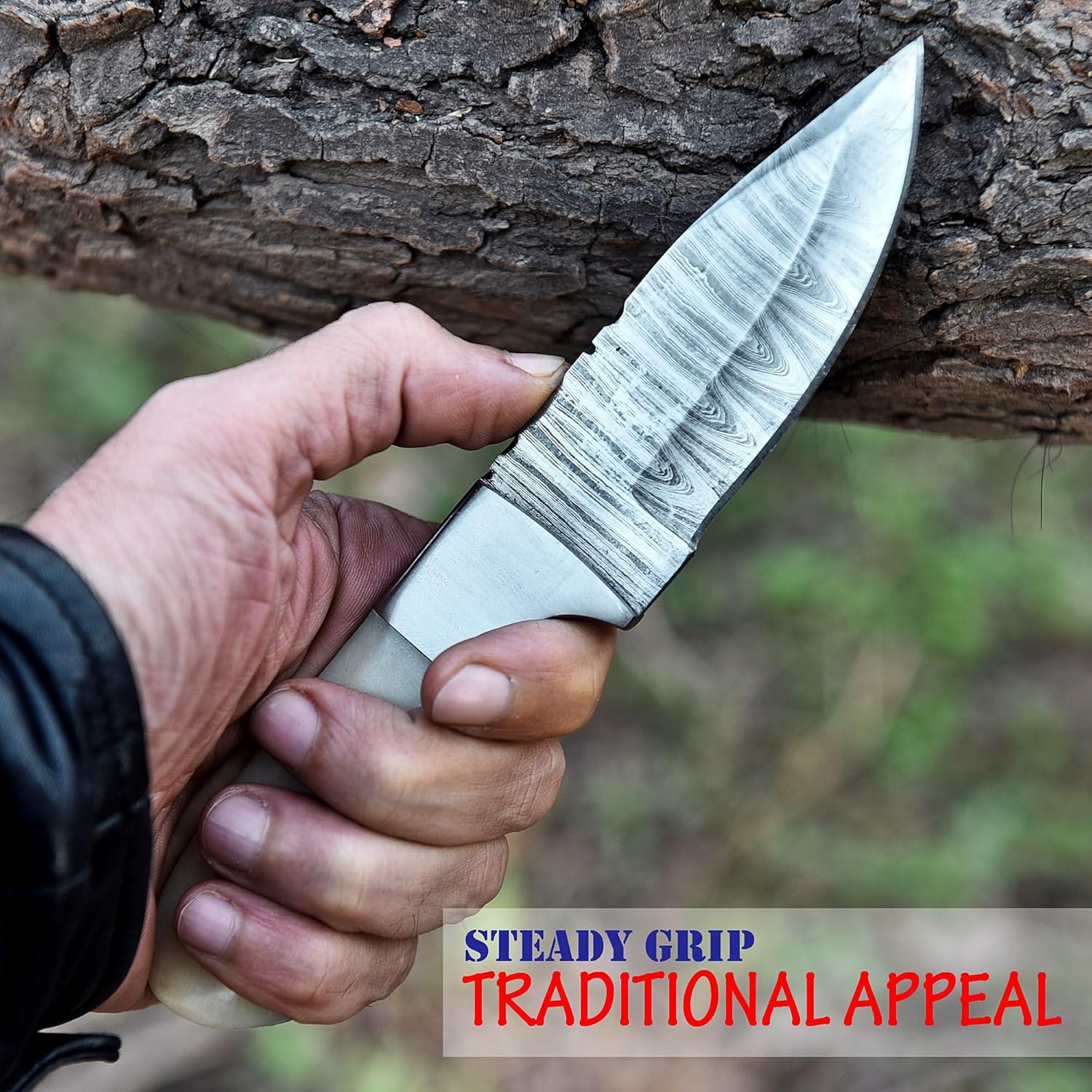 damascus fixed blade knife – 9" handmade hunting knife with sheath mega blades damascus fixed blade knife – 9" handmade hunting knife with sheath mega blades