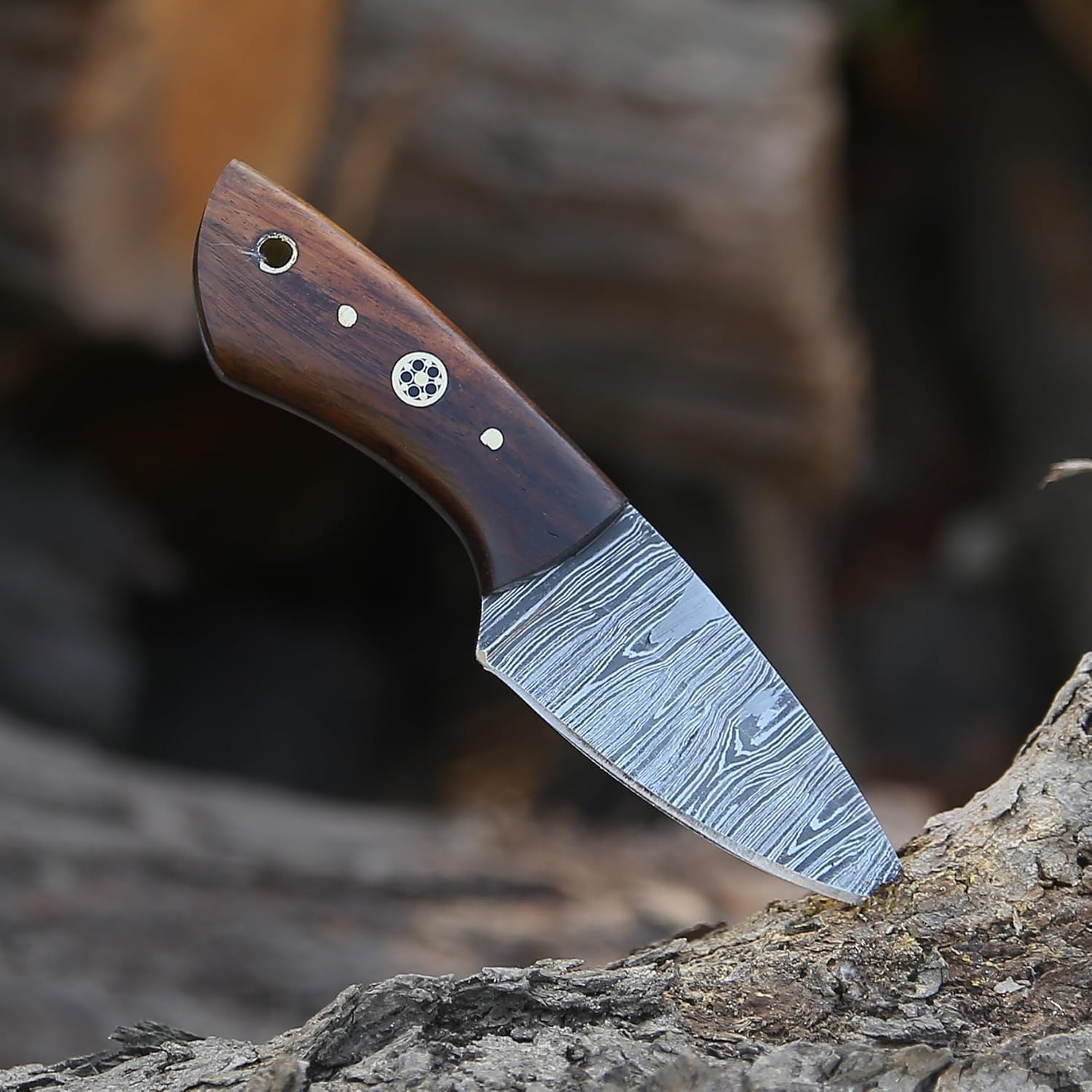 damascus skinning knife – 6” handmade fixed blade with sheath mega blades damascus skinning knife – 6” handmade fixed blade with sheath mega blades