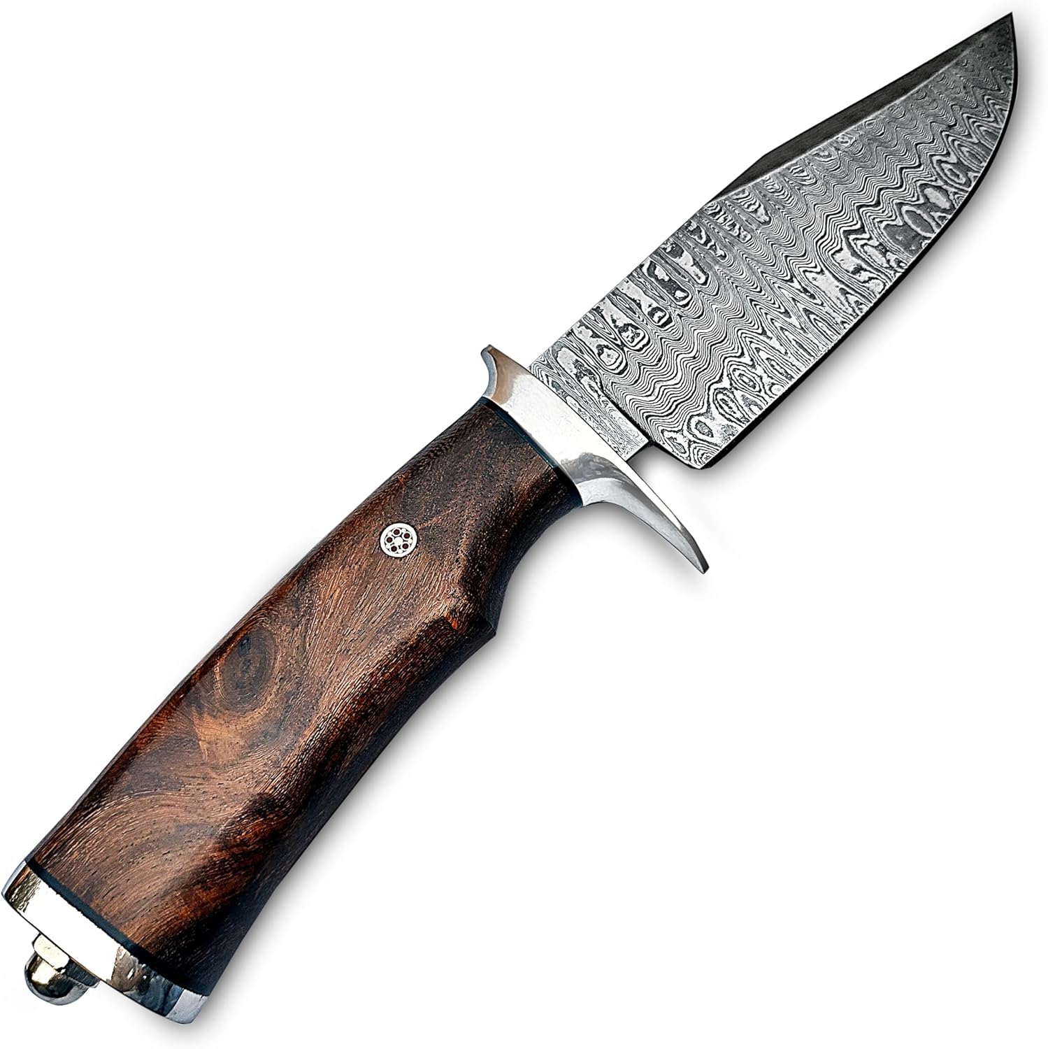 damascus hunting knife – handmade 10” fixed blade with sheath mega blades damascus hunting knife – handmade 10” fixed blade with sheath mega blades