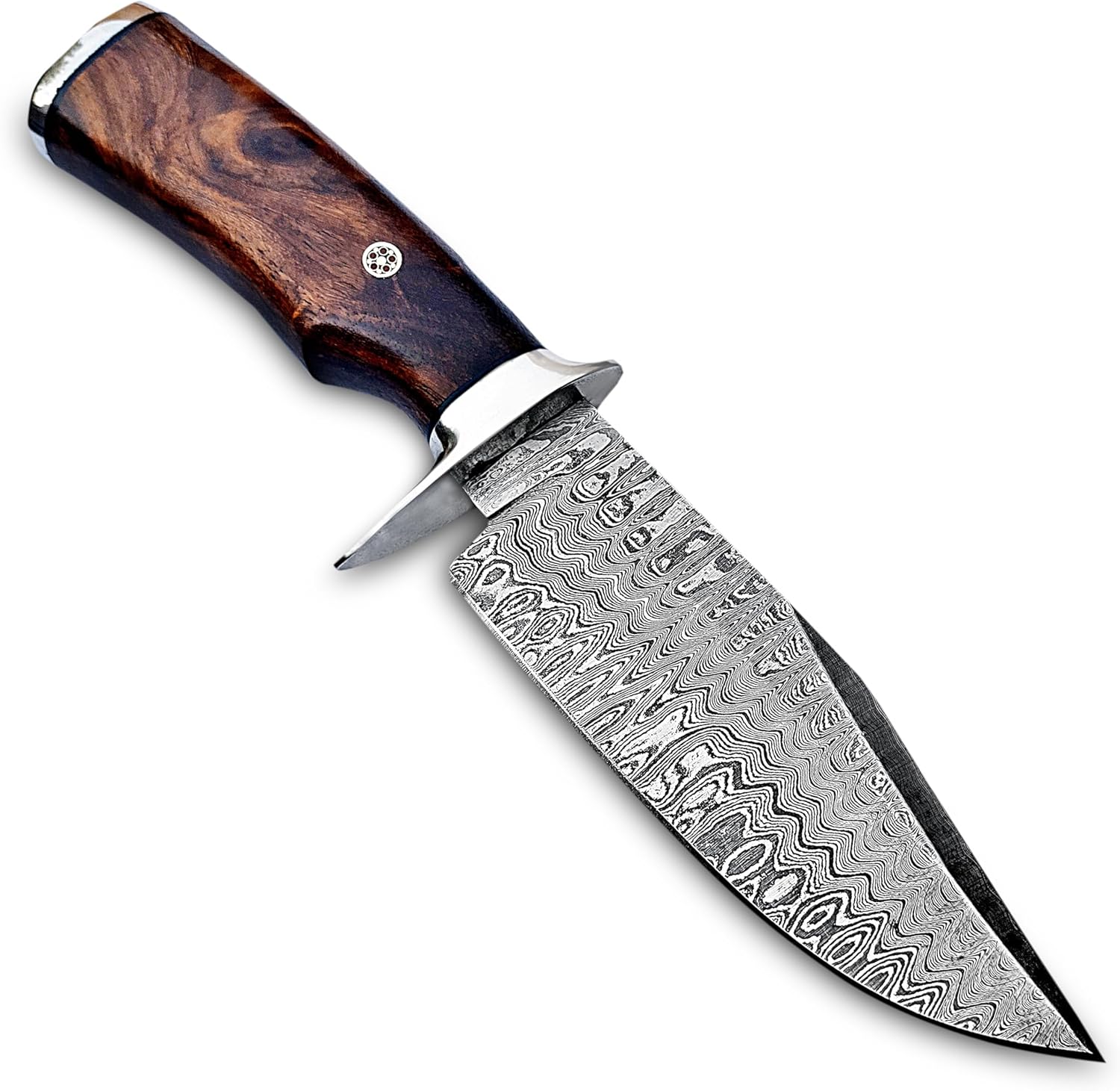 damascus hunting knife – handmade 10” fixed blade with sheath mega blades damascus hunting knife – handmade 10” fixed blade with sheath mega blades