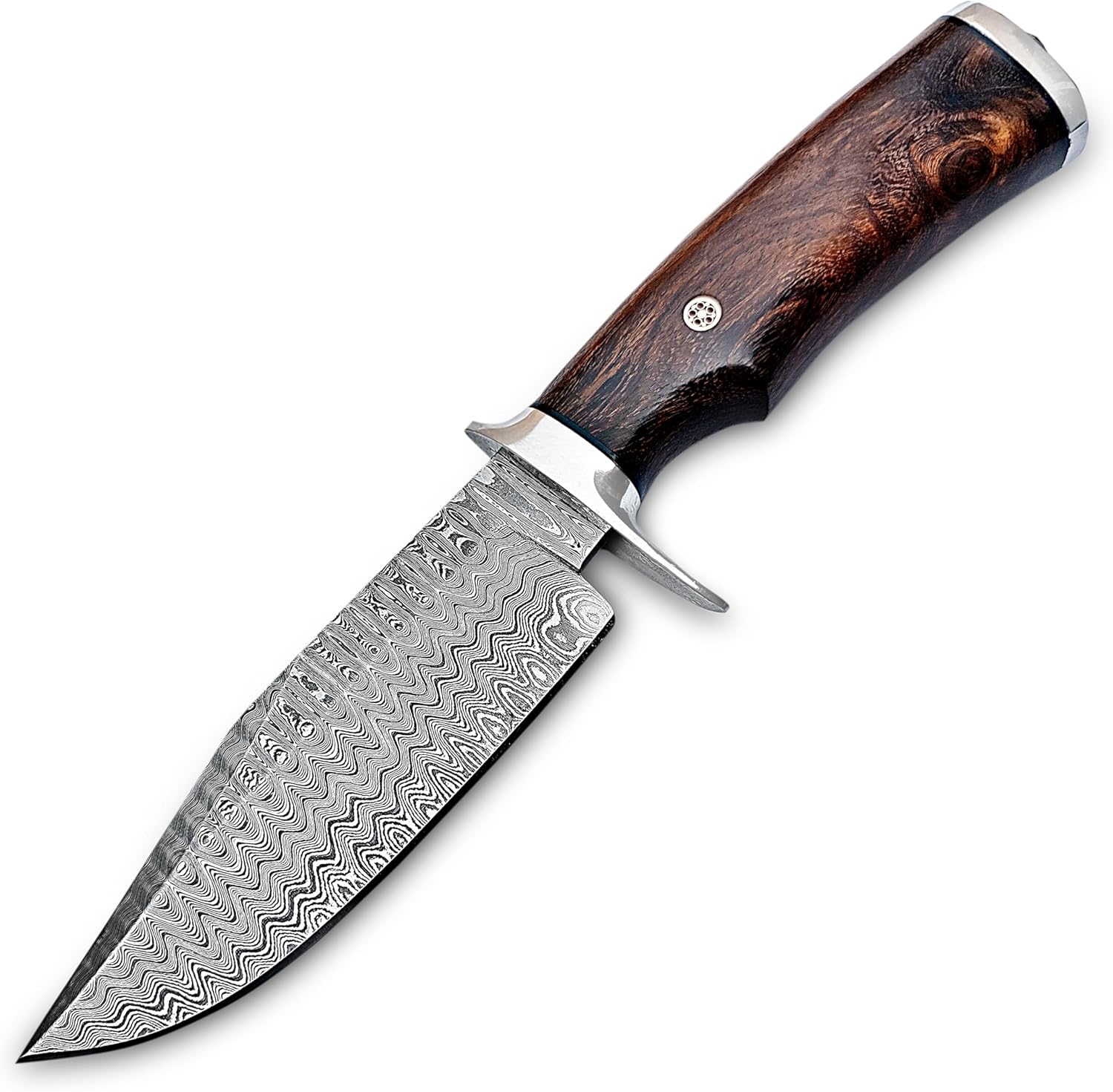 damascus hunting knife – handmade 10” fixed blade with sheath mega blades damascus hunting knife – handmade 10” fixed blade with sheath mega blades