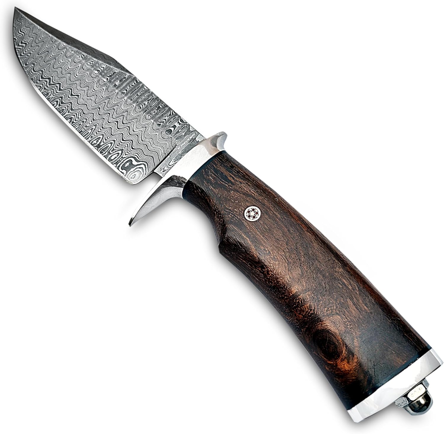 damascus hunting knife – handmade 10” fixed blade with sheath mega blades damascus hunting knife – handmade 10” fixed blade with sheath mega blades