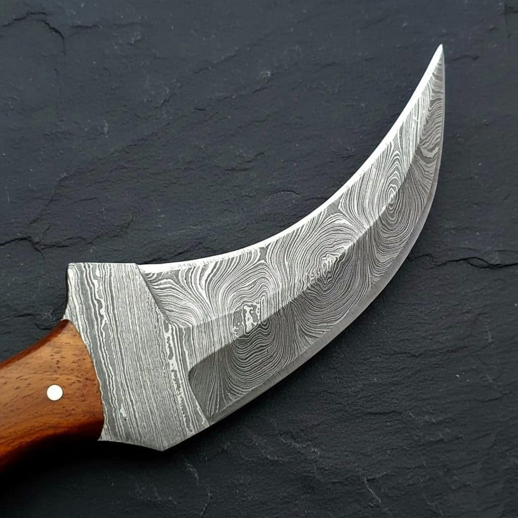 handmade damascus karambit knife with rosewood handle & sheath mega blades handmade damascus karambit knife with rosewood handle & sheath mega blades