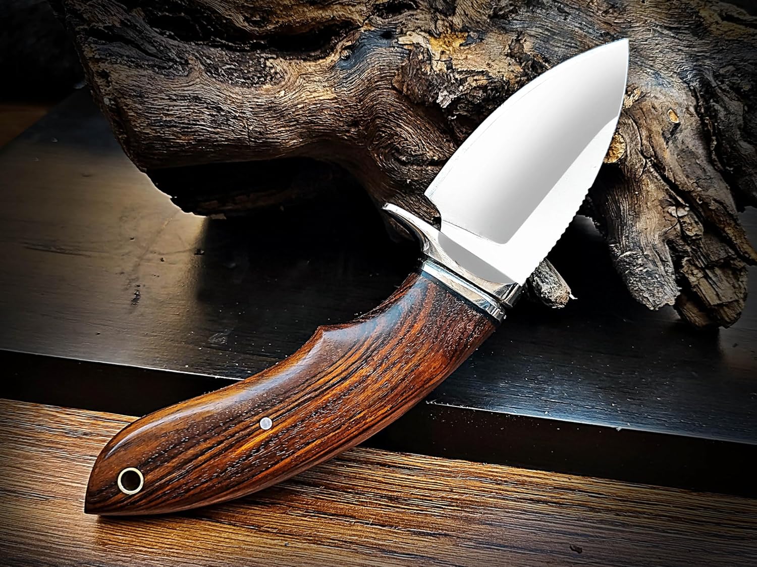 d2 steel hunting knife with sheath – full tang bushcraft blade mega blades d2 steel hunting knife with sheath – full tang bushcraft blade mega blades