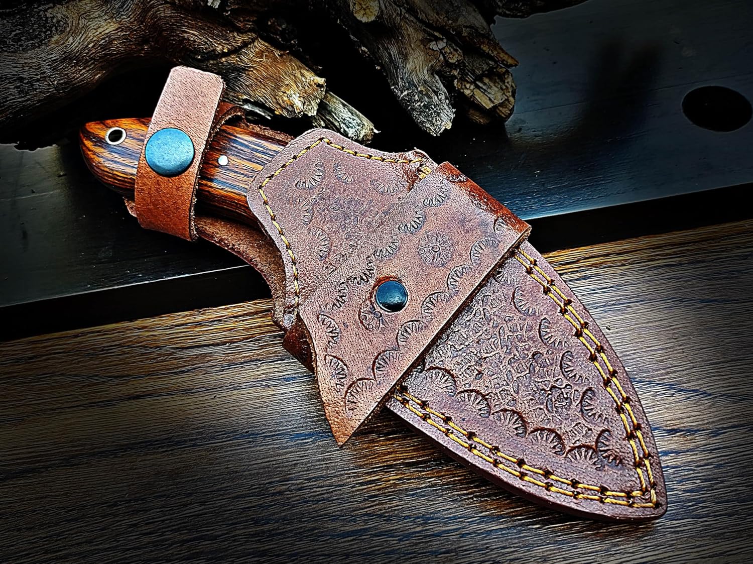 d2 steel hunting knife with sheath – full tang bushcraft blade mega blades d2 steel hunting knife with sheath – full tang bushcraft blade mega blades